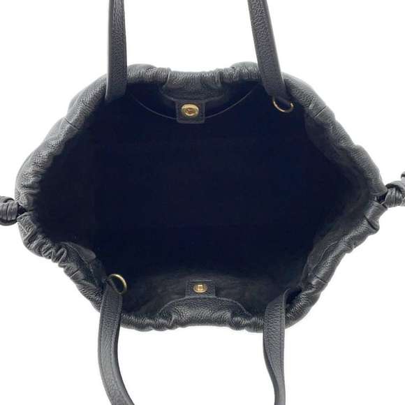 Celine Small Hippo Drawstring Cuile Triomphe Shoulder Bag Black - Picture 6 of 13
